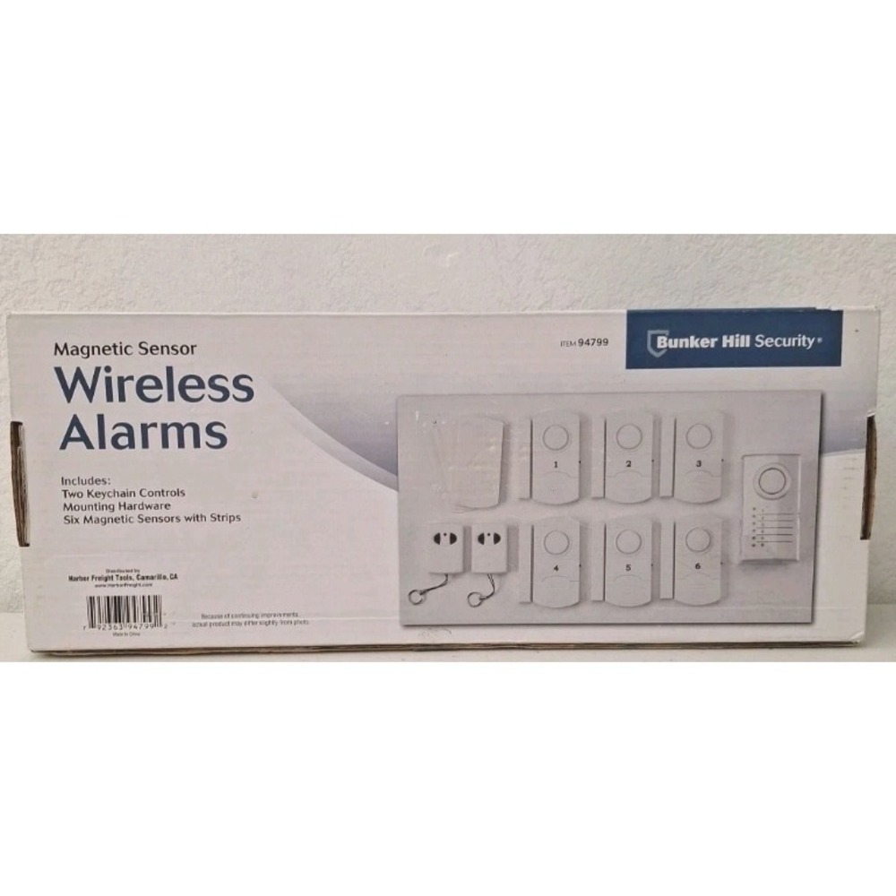 Bunker Hill Magnetic Sensor Wireless Alarms Set of 6 Sensors